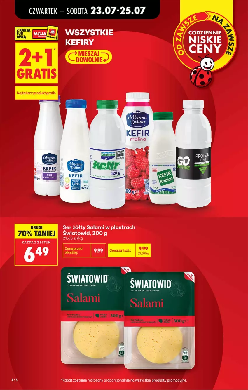 Gazetka promocyjna Biedronka - Od Czwartku - ważna 23.07 do 29.07.2026 - strona 4 - produkty: Por, Salami, Ser