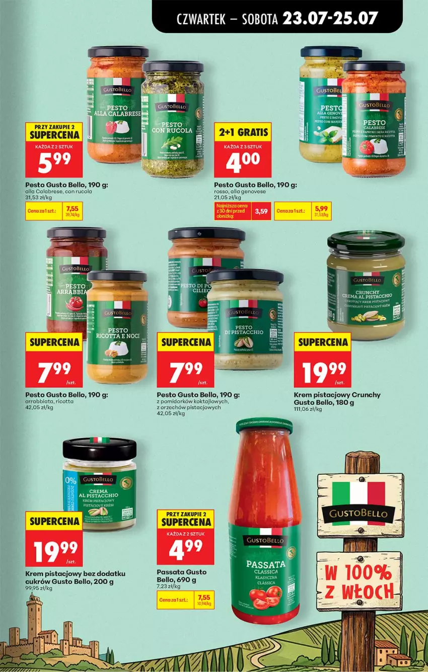 Gazetka promocyjna Biedronka - Od Czwartku - ważna 23.07 do 29.07.2026 - strona 43 - produkty: Bell, Gala, Gra, Krem pistacjowy, Pesto, Ricotta