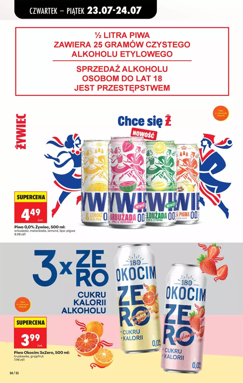 Gazetka promocyjna Biedronka - Od Czwartku - ważna 23.07 do 29.07.2026 - strona 54 - produkty: Gra, Grejpfrut, Koc, Melon, Okocim, Piwa, Piwo