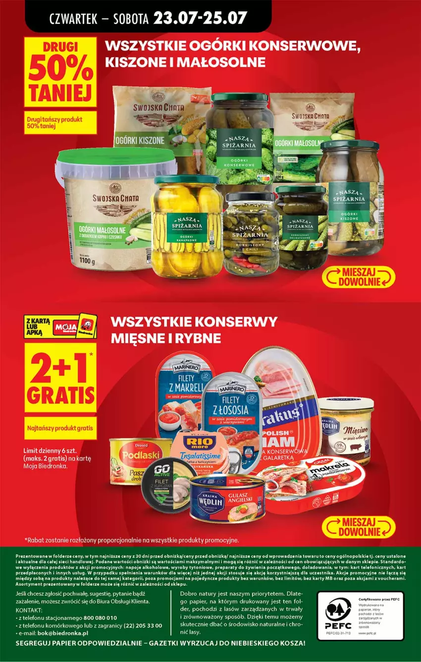 Gazetka promocyjna Biedronka - Od Czwartku - ważna 23.07 do 29.07.2026 - strona 64 - produkty: Gra, Korniszony, Kosz, Napoje, Ogórki konserwowe, Papier, Por, Ser, Sos, Telefon