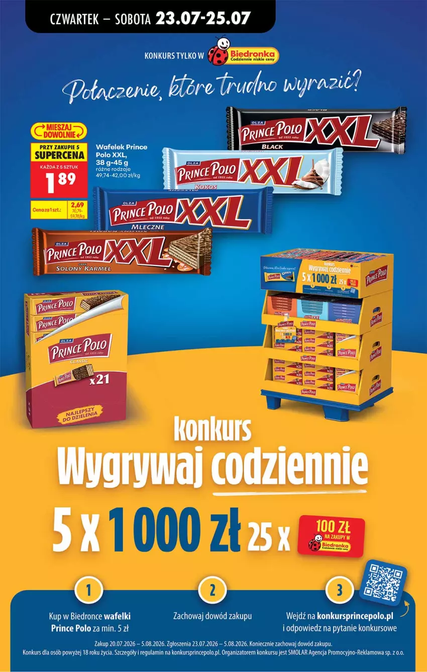 Gazetka promocyjna Biedronka - Od Czwartku - ważna 23.07 do 29.07.2026 - strona 74 - produkty: Mola, Prince Polo, Wafelek