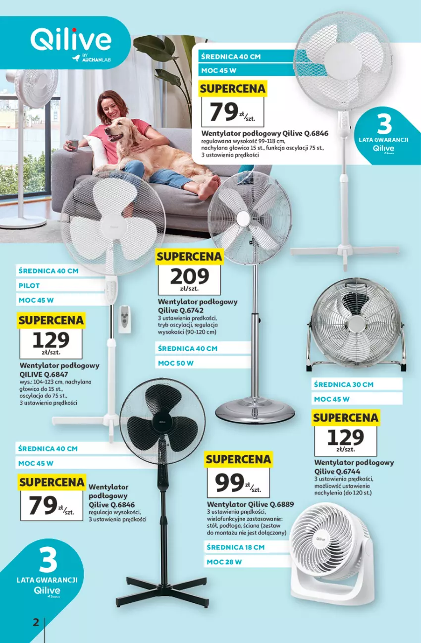 Gazetka promocyjna Auchan - Wentylatory Hipermarket - ważna 21.05 do 03.06.2026 - strona 2 - produkty: LANA, Sok, Stół
