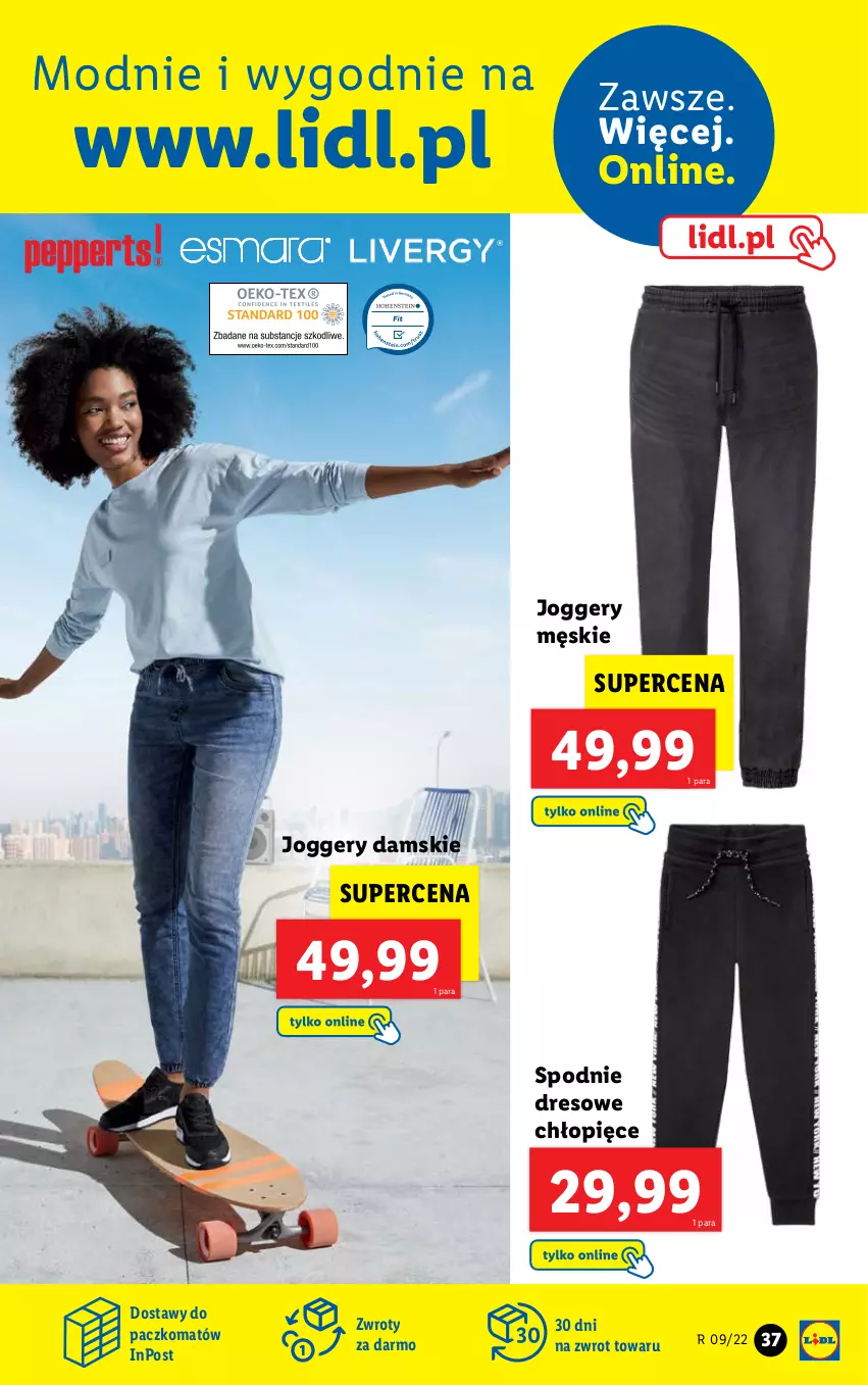 Gazetka promocyjna Lidl - GAZETKA - ważna 28.02 do 05.03.2022 - strona 37 - produkty: Dres, Spodnie, Spodnie dresowe