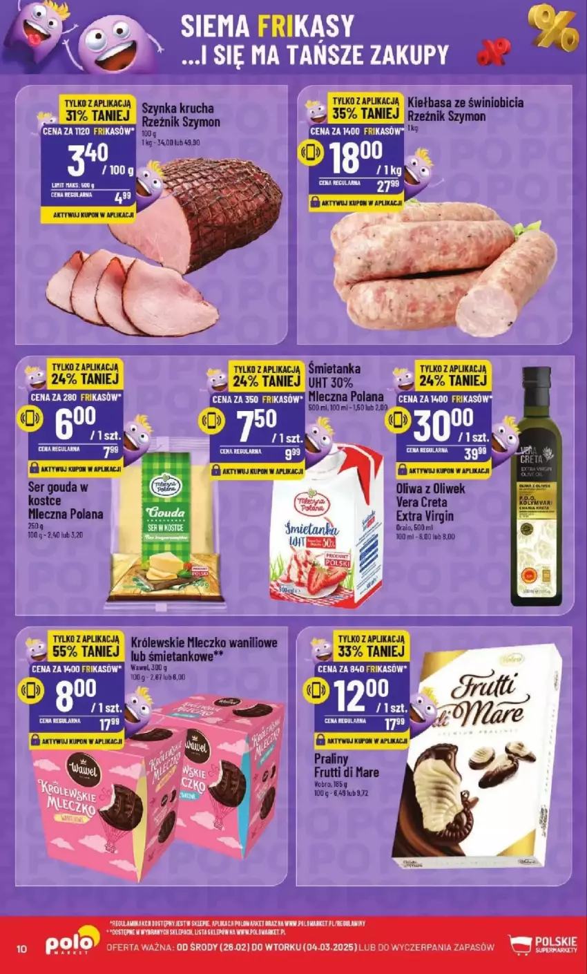 Gazetka promocyjna PoloMarket - ważna 26.02 do 04.03.2025 - strona 2 - produkty: BIC, Gouda, Kiełbasa, Królewski, LANA, Oliwa, Oliwa z oliwek, Ser, Szynka, Wawel