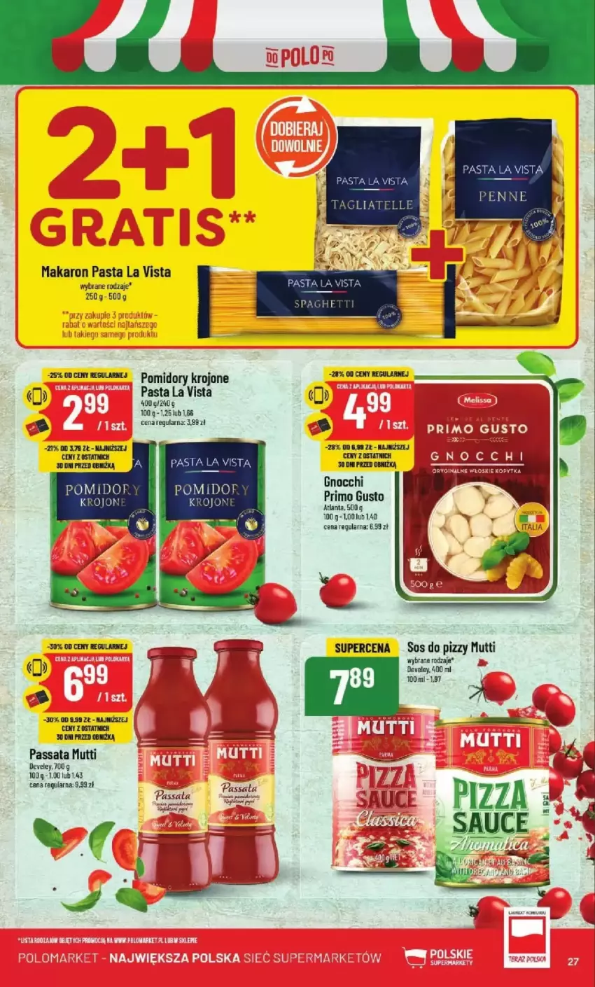 Gazetka promocyjna PoloMarket - ważna 26.02 do 04.03.2025 - strona 20 - produkty: Gnocchi, Makaron, Pomidory, Pomidory krojone, Sos, Sos do pizzy, Tagliatelle