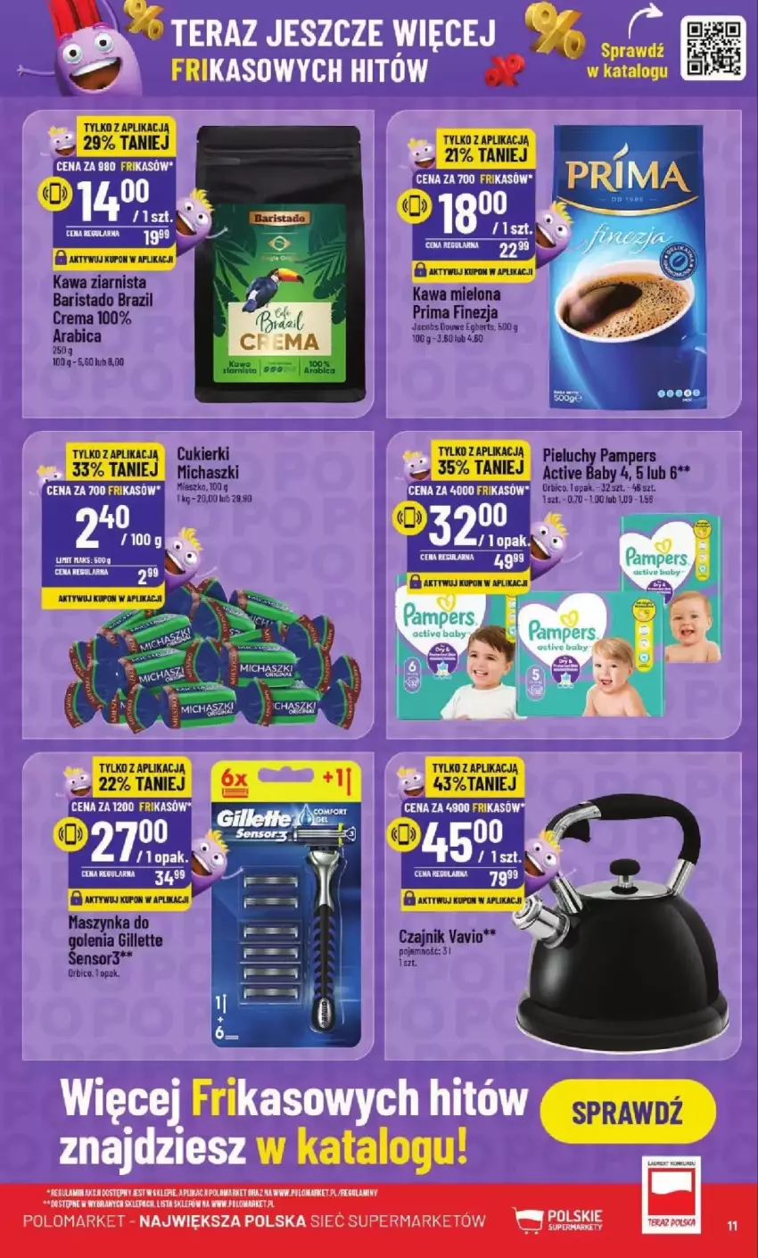 Gazetka promocyjna PoloMarket - ważna 26.02 do 04.03.2025 - strona 3 - produkty: BIC, Cukier, Cukierki, Czajnik, Gillette, Kawa, Kawa mielona, Kawa ziarnista, Maszynka, Pampers, Pieluchy, Prima, Szynka, Tera