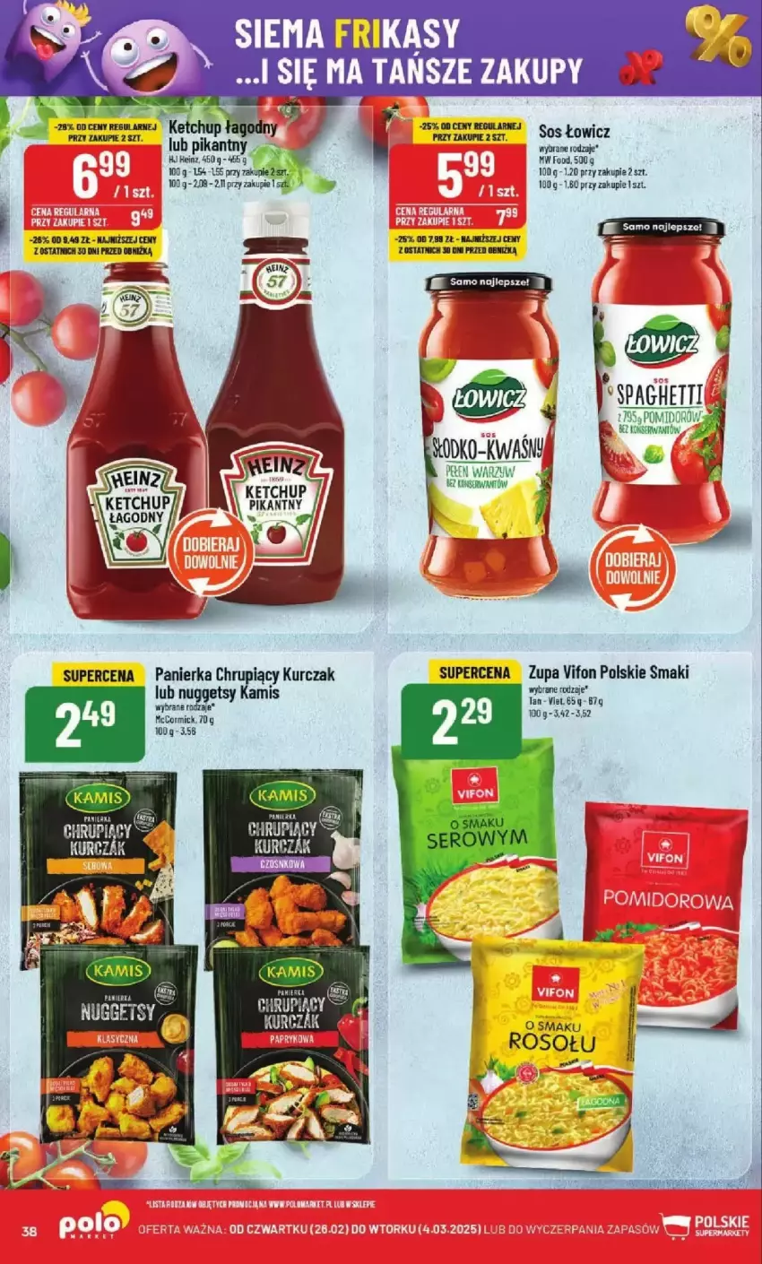 Gazetka promocyjna PoloMarket - ważna 26.02 do 04.03.2025 - strona 32 - produkty: Fa, Heinz, Kamis, Kawa, Ketchup, Kurczak, Ser, Sos