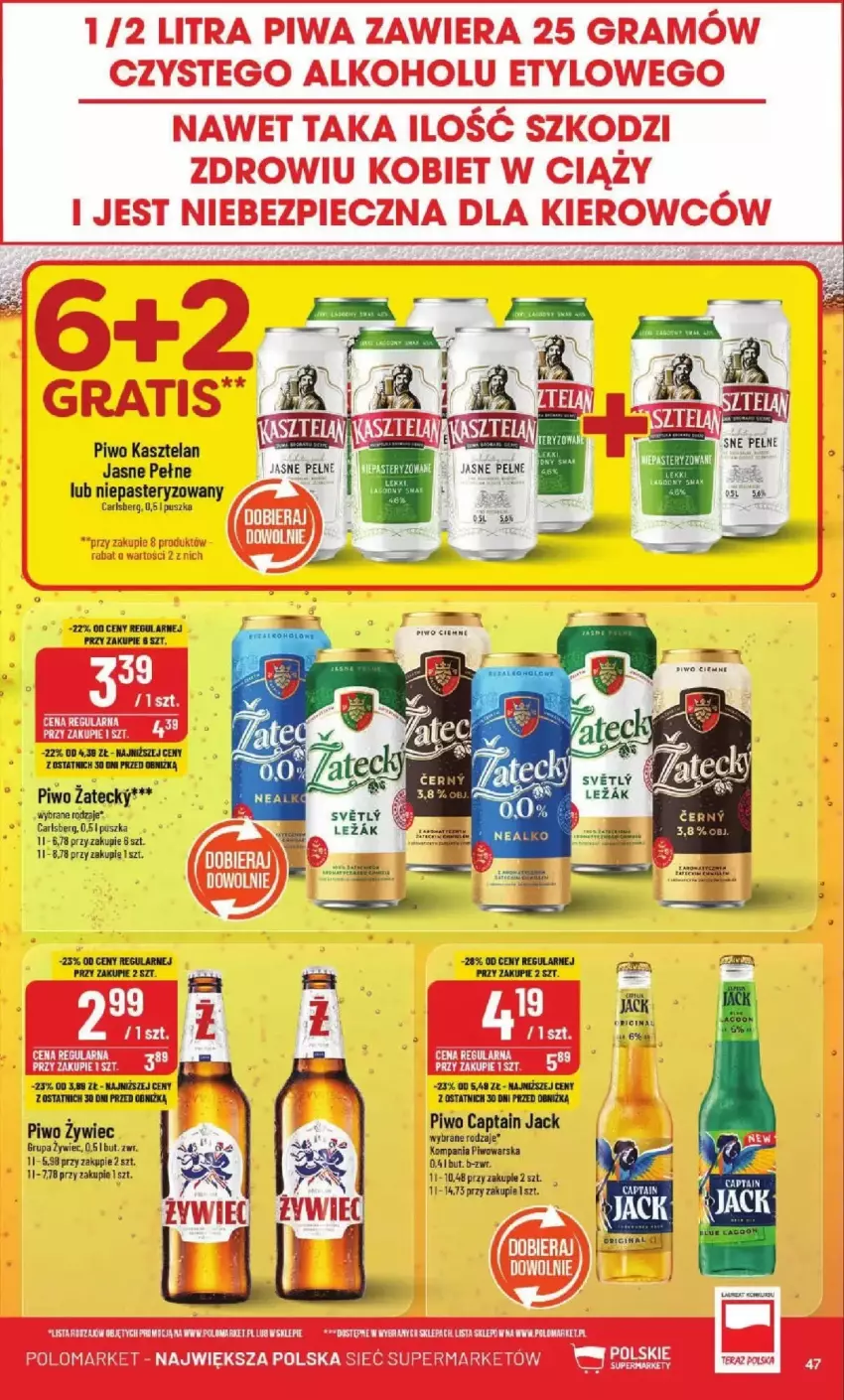 Gazetka promocyjna PoloMarket - ważna 26.02 do 04.03.2025 - strona 42 - produkty: Captain Jack, Carlsberg, Fa, Kasztelan, LG, Piwo, Tera