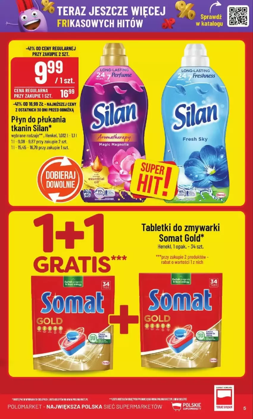 Gazetka promocyjna PoloMarket - ważna 26.02 do 04.03.2025 - strona 45 - produkty: Gra, Płyn do płukania, Silan, Somat, Somat gold, Tablet, Tabletki do zmywarki, Tera, Zmywarki