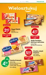 Gazetka promocyjna Żabka - Gazetka - ważna od 26.09 do 26.09.2023 - strona 26 - produkty: Goplana, Ciastka, Krakus, Jutrzenka, Jeżyki, Kawa, Wafle, LANA, Rogal, Burger, Herbata, Kakao, Krakuski, Fa