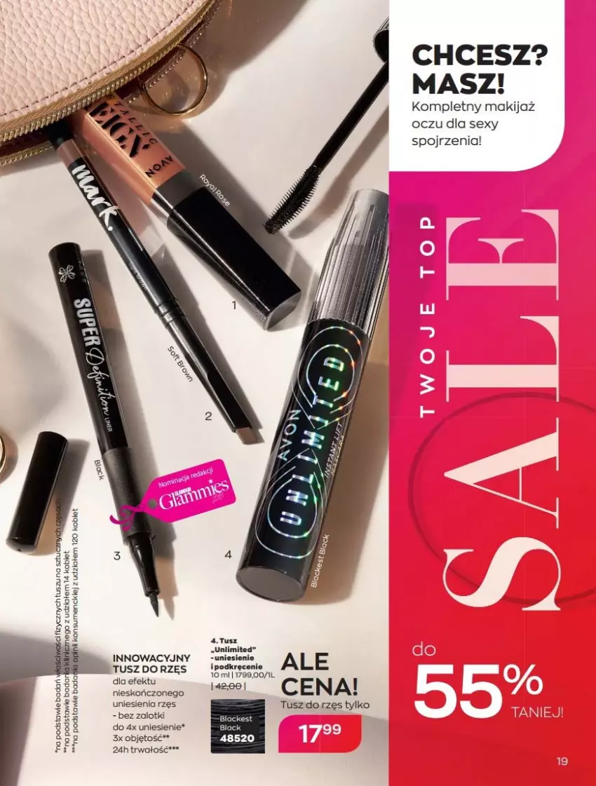 Gazetka promocyjna Avon - Lipiec - ważna 01.07 do 31.07.2021 - strona 19 - produkty: Isla, Makijaż, Tusz