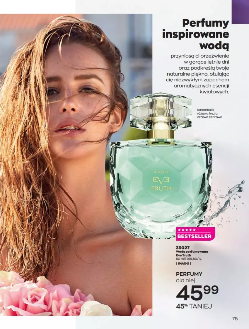 Gazetka promocyjna Avon - Lipiec - ważna 01.07 do 31.07.2021 - strona 75 - produkty: Perfum, Woda, Woda perfumowana