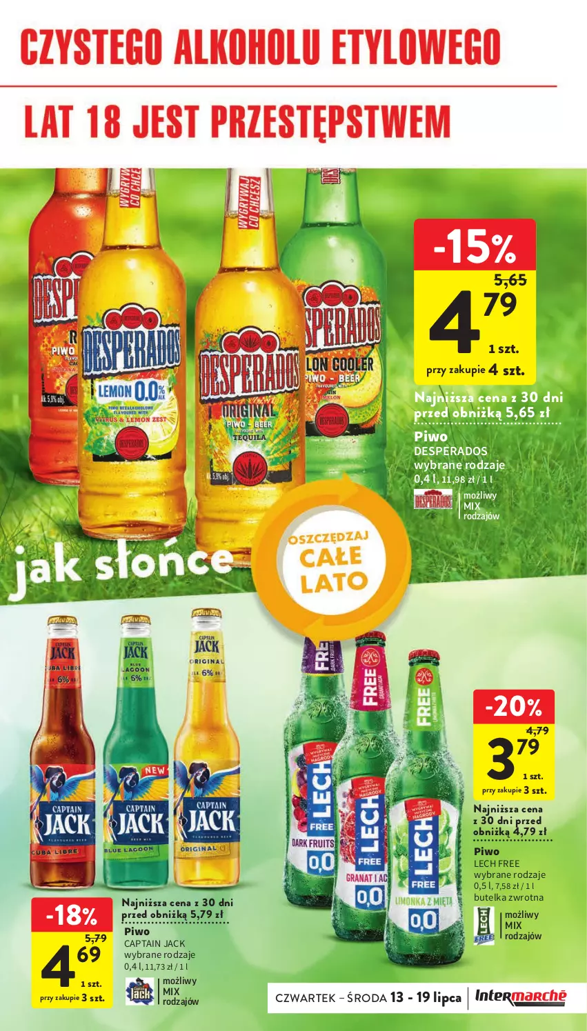 Gazetka promocyjna Intermarche - Gazetka Intermarche - ważna 13.07 do 19.07.2023 - strona 33 - produkty: Captain Jack, Desperados, Piwo