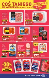 Gazetka promocyjna Aldi - Pełen katalog od 19.06 - Gazetka - ważna od 25.06 do 25.06.2023 - strona 17 - produkty: Mięso mielone, Mięso mielone z łopatki wieprzowej, Sok, Stek wołowy, Salami, Sokołów, Kiełbasa krakowska, Stek, Mięsne specjały, Lion, Szynka, Burger, Morliny, Boczek, Rostbef, Grill, Kiełbasa, Mięso