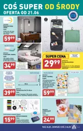 Gazetka promocyjna Aldi - Pełen katalog od 19.06 - Gazetka - ważna od 25.06 do 25.06.2023 - strona 29 - produkty: Pościel, Prześcieradło, Wełna, Haczyk, Poduszka, Lampa, Lampa stołowa, Kosmetyczka