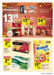 Gazetka promocyjna Intermarche - Gazetka promocyjna - Gazetka - ważna od 25.10 do 25.10.2021 - strona 24 - produkty: Kawa rozpuszczalna, Top, Gra, Kawa ziarnista, Nesquik, Kawa mielona, Kawa, Vitax, Herbata, Kakao, Napój, Nestlé