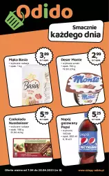 Gazetka promocyjna Odido - Gazetka - Gazetka - ważna od 20.04 do 20.04.2023 - strona 1 - produkty: Ser, Pepsi, Mąka, Czekolada, Napój gazowany, Basia, Deser, Napój, Monte