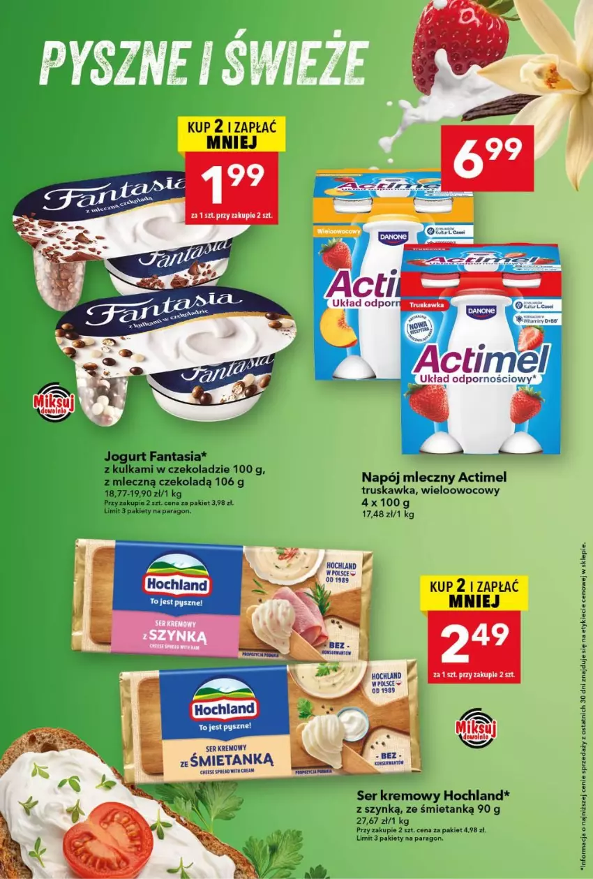 Gazetka promocyjna Lewiatan - Gazetka ogólnopolska - ważna 27.07 do 02.08.2026 - strona 3 - produkty: Actimel, Fa, Fanta, Hochland, Jogurt, Napój, Napój mleczny, Ser