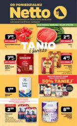Gazetka promocyjna Netto - Od Poniedziałku - Gazetka - ważna od 28.06 do 28.06.2026 - strona 1 - produkty: Piwa, Piwo, Sok, Ser, Gra, Papryka słodka, Papier, Cukier, Królewski, Ręcznik kuchenny, Sokołów, Papryka, Diamant, Ręcznik, Arbuz, Harnaś, Kiełbasa, Kiełbasa śląska