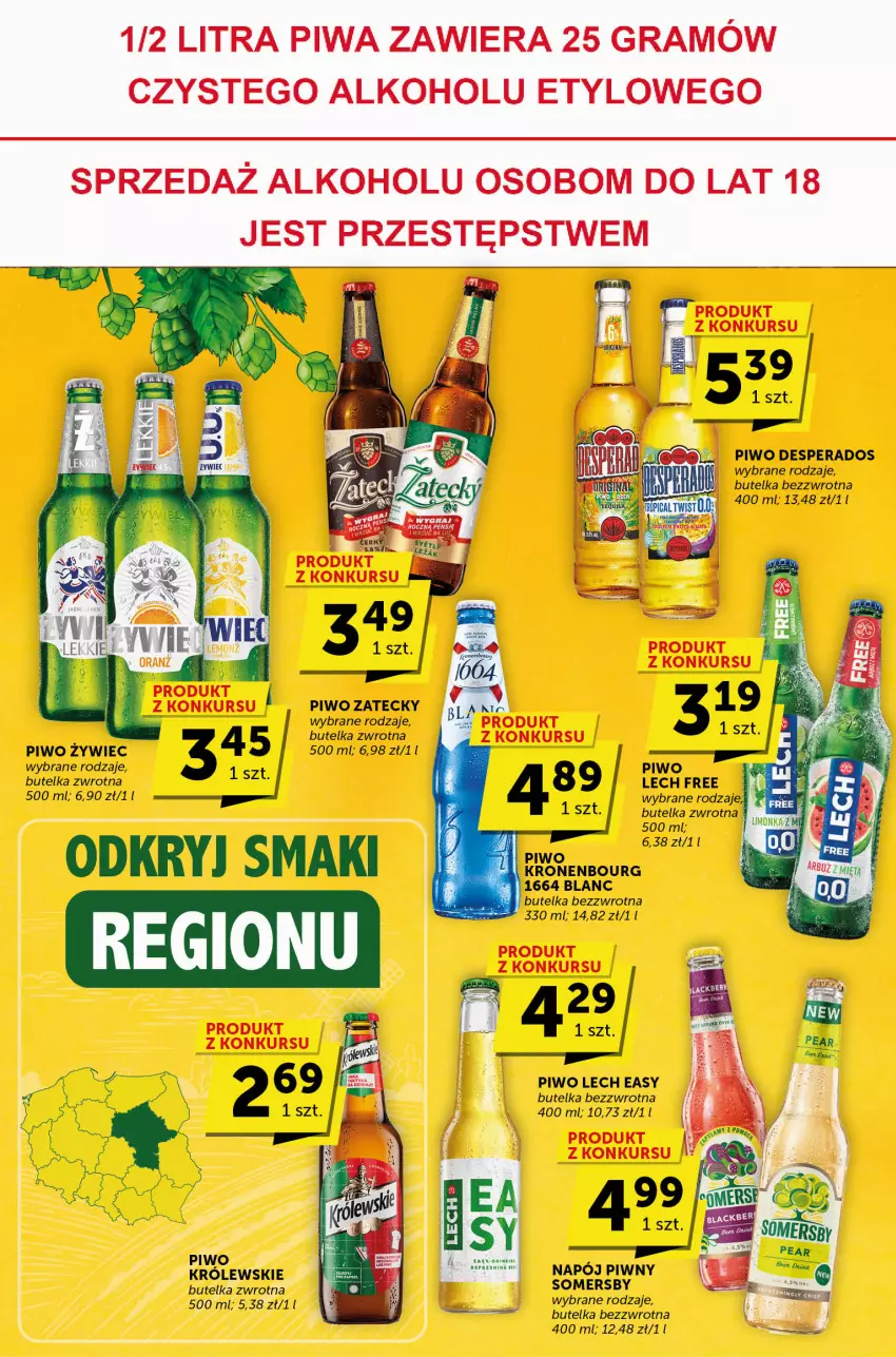 Gazetka promocyjna Groszek - ważna 29.06 do 11.07.2023 - strona 26 - produkty: Desperados, Gin, Gra, Królewski, Piwa, Piwo, Pur, Somersby