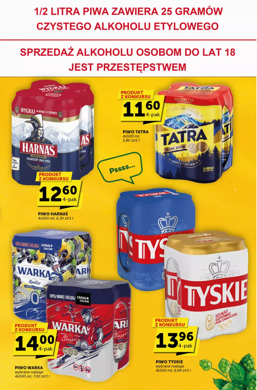 Gazetka promocyjna Groszek - ważna 29.06 do 11.07.2023 - strona 27 - produkty: Harnaś, Piwo, Tatra, Tyskie, Warka