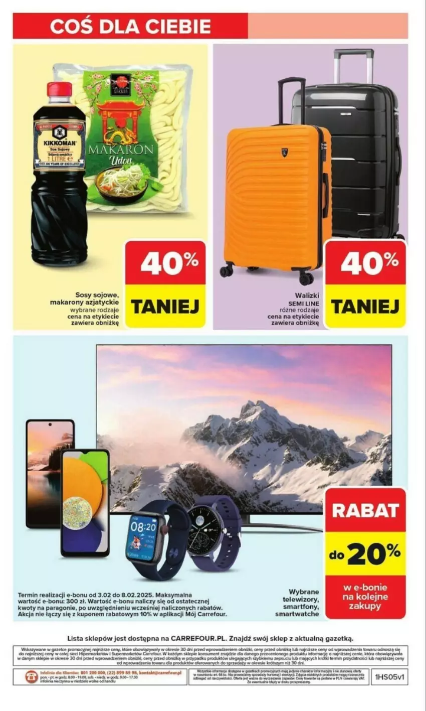 Gazetka promocyjna Carrefour - ważna 27.01 do 01.02.2025 - strona 43 - produkty: Gra, Kret, Smartfon, Smartwatch, Sos, Telewizor, Telewizory