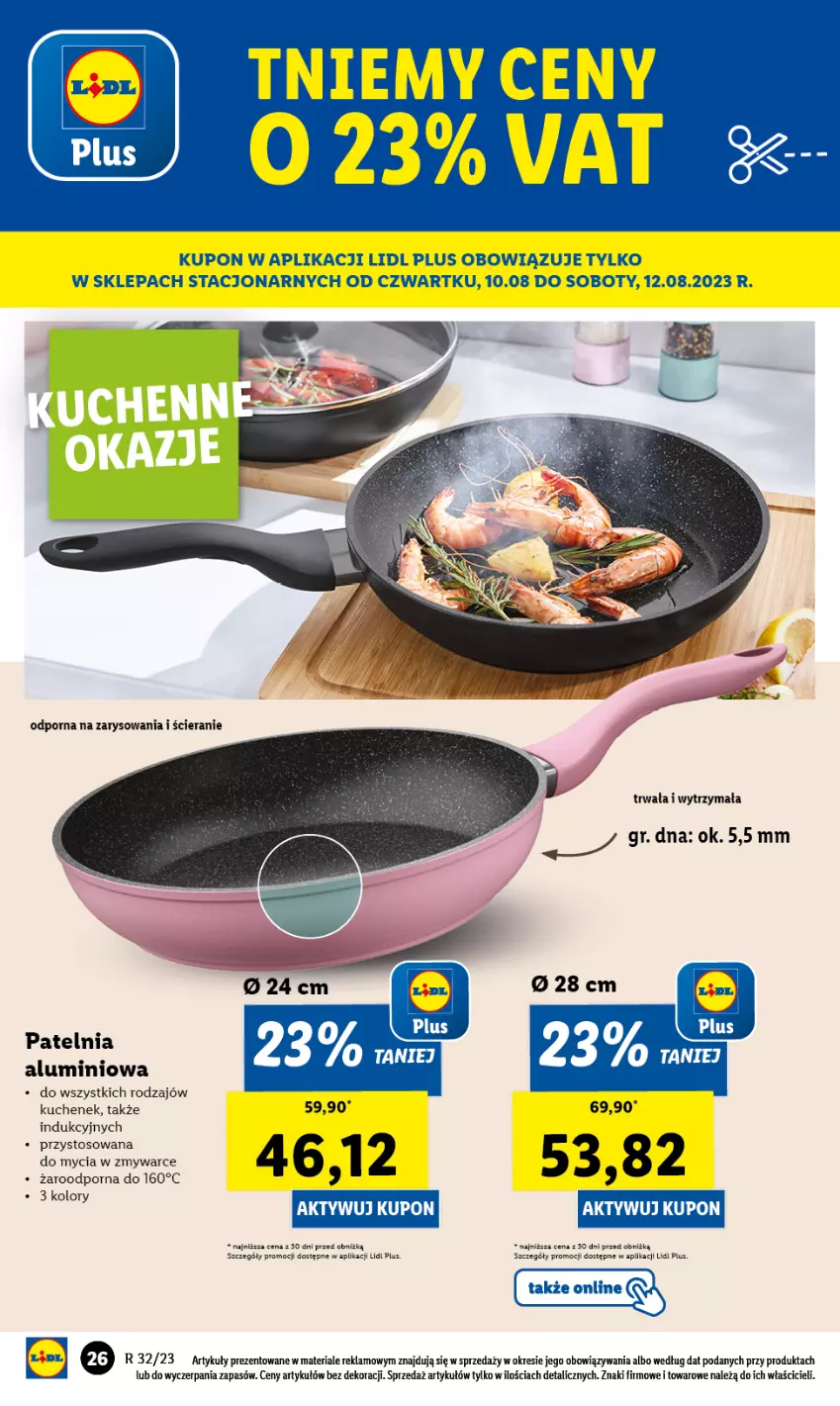 Gazetka promocyjna Lidl - GAZETKA - ważna 07.08 do 12.08.2023 - strona 28 - produkty: Patelnia, Por