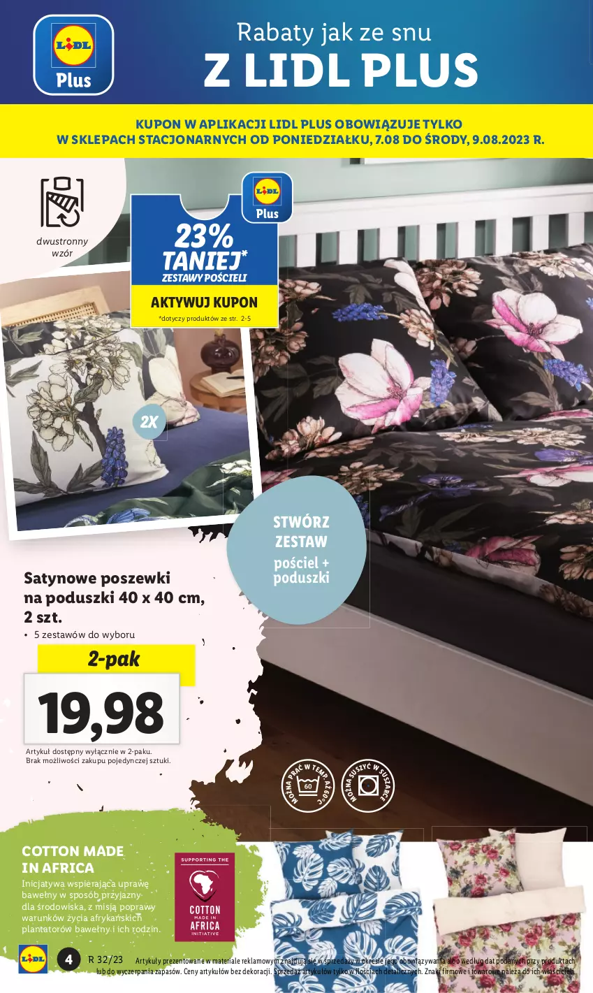 Gazetka promocyjna Lidl - GAZETKA - ważna 07.08 do 12.08.2023 - strona 6 - produkty: Pościel