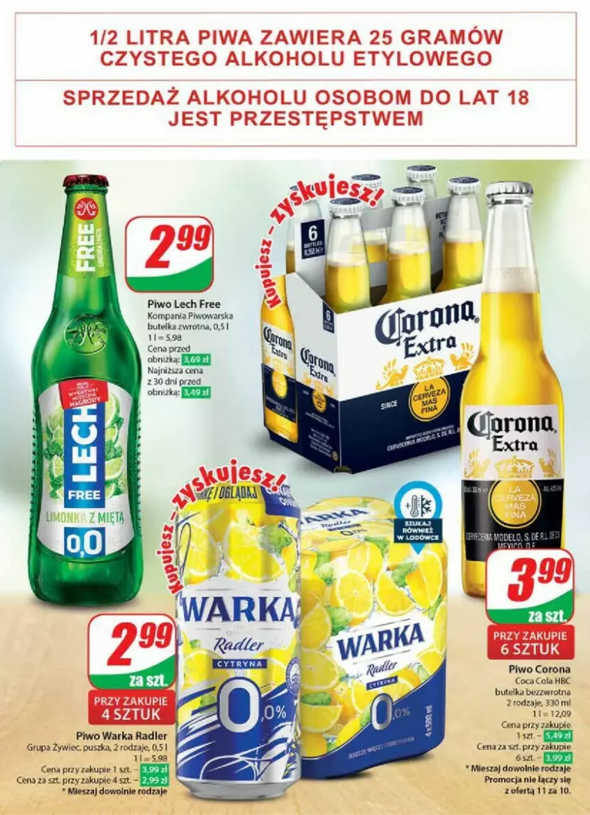 Gazetka promocyjna Dino - ważna 07.02 do 13.02.2024 - strona 42 - produkty: Gra, Piwa, Piwo, Radler, Warka