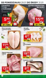 Gazetka promocyjna Delikatesy Centrum - Gazetka - ważna od 04.02 do 04.02.2024 - strona 12 - produkty: Kurczak, Szynka wieprzowa, Filet z piersi indyka, Szynka