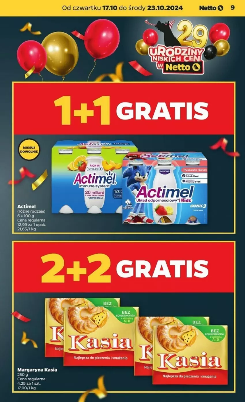 Gazetka promocyjna Netto - ważna 17.10 do 23.10.2024 - strona 26 - produkty: Actimel, Fa, Kasia, Margaryna, Piec, Por