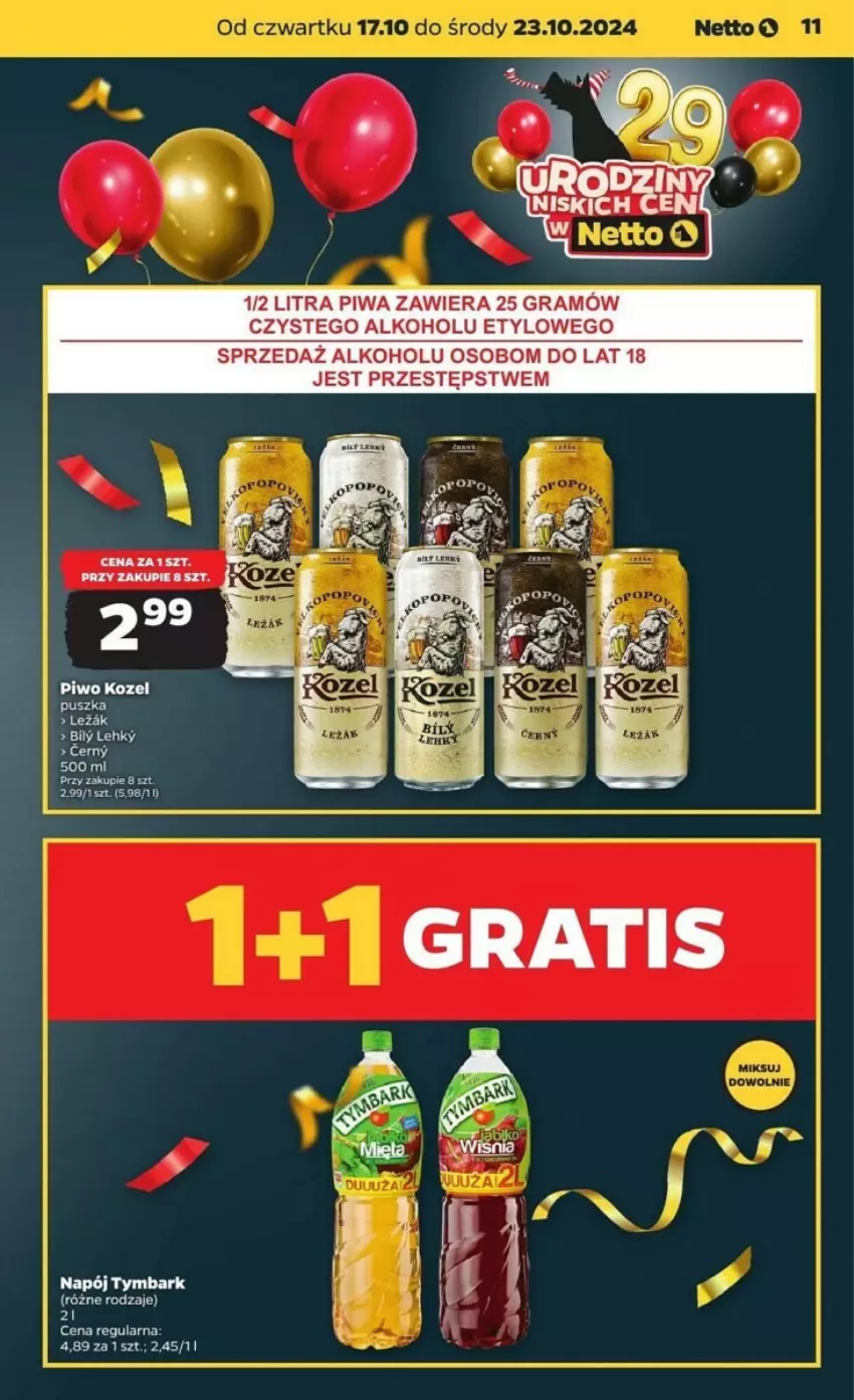 Gazetka promocyjna Netto - ważna 17.10 do 23.10.2024 - strona 3 - produkty: Gra, Napój, Piwa, Tymbark