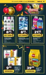 Gazetka promocyjna Netto - Gazetka - ważna od 23.10 do 23.10.2024 - strona 18 - produkty: Domestos, Mokra karma, Coccolino, Adidas, Płyn do płukania, Olej, Antyperspirant, Pedigree, Sucha karma, Fa