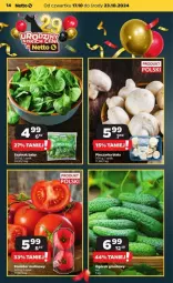 Gazetka promocyjna Netto - Gazetka - ważna od 23.10 do 23.10.2024 - strona 6 - produkty: Piec, Ogórek, Pieczarka, Grunt, Pomidor malinowy, Szpinak