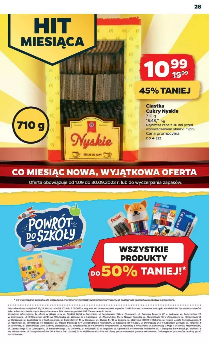 Gazetka promocyjna Netto - ważna 04.09 do 10.09.2023 - strona 4 - produkty: Ciastka, Fa, Gra, Kujawski, Podlaski, Sok, Stock, Top