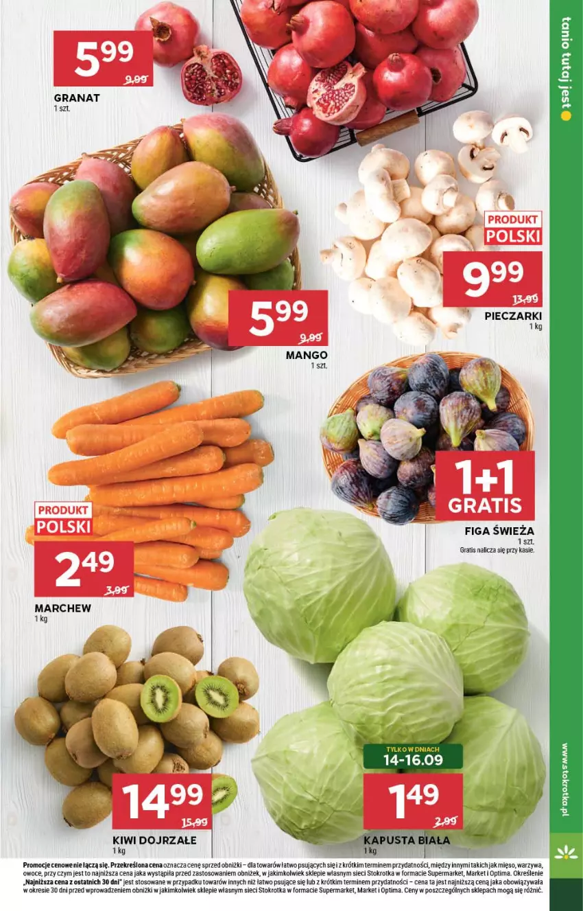 Gazetka promocyjna Stokrotka - Supermarket - ważna 10.09 do 16.09.2026 - strona 13 - produkty: Gra, Mięso, Optima, Owoce, Piec, Warzywa