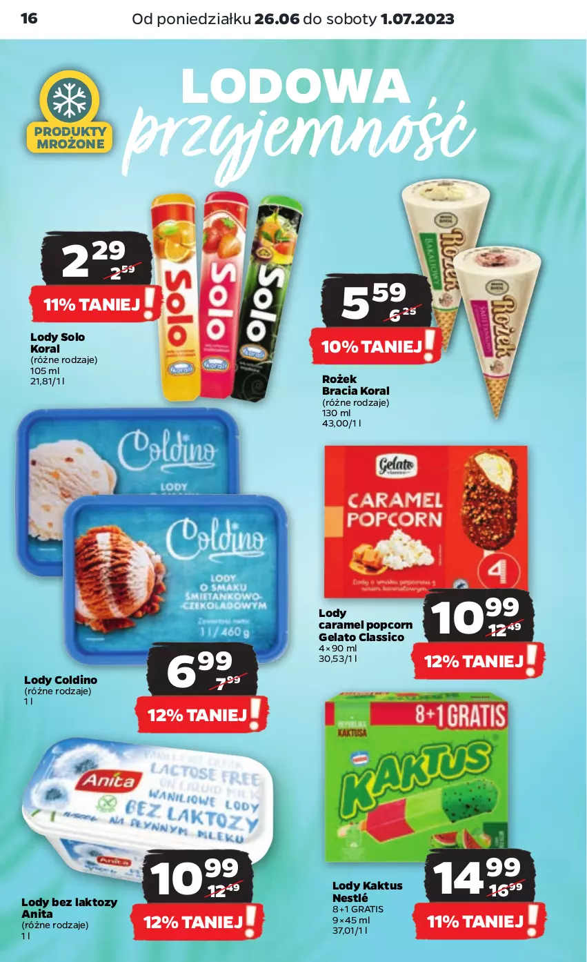 Gazetka promocyjna Netto - Artykuły spożywcze - ważna 26.06 do 01.07.2023 - strona 16 - produkty: Gra, Kaktus, Lody, Nestlé, Popcorn