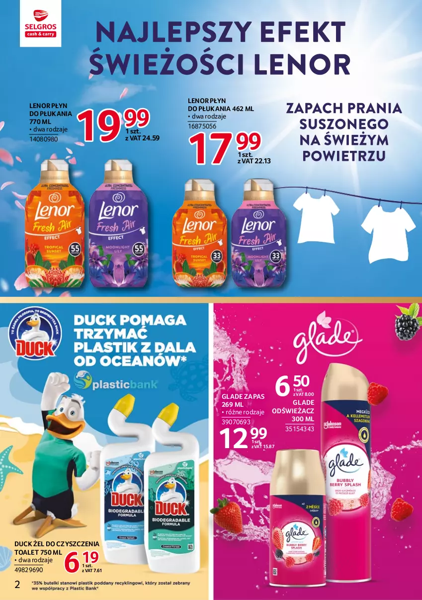 Gazetka promocyjna Selgros - Katalog Markowe Produkty - ważna 03.11 do 16.11.2022 - strona 2 - produkty: Duck, Lenor, Płyn do płukania