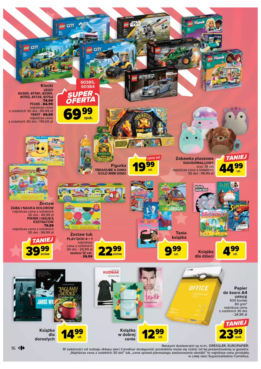 Gazetka promocyjna Carrefour - Gazetka Market - ważna 21.02 do 04.03.2023 - strona 18 - produkty: Dres, Dzieci, Klocki, Książka, LEGO, Papier, Papier do ksero, Play-Doh, Ser, Zabawka