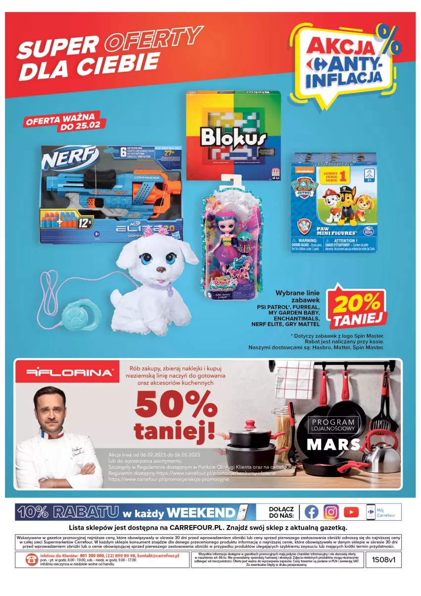 Gazetka promocyjna Carrefour - Gazetka Market - ważna 21.02 do 04.03.2023 - strona 24 - produkty: Enchantimals, Gra, Gry, Hasbro, Klej, Mattel, Nerf, Psi Patrol