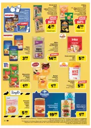 Gazetka promocyjna Carrefour - Gazetka Market - Gazetka - ważna od 04.03 do 04.03.2023 - strona 12 - produkty: Lubella, Ryż, Inka, Kawa zbożowa, Bell, Chipsy, Kawa, Kosz, Sonko, Mąka, Bella, Delecta, Kamis, Budyń, Ryż biały