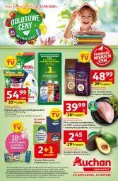 Gazetka promocyjna Auchan - Odlotowe ceny na start szkoły Supermarket - Gazetka - ważna od 27.08 do 27.08.2025 - strona 1 - produkty: Gra, Kawa ziarnista, Proszek do prania, Kawa, Ariel, Fa