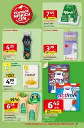Gazetka promocyjna Auchan - Odlotowe ceny na start szkoły Supermarket - Gazetka - ważna od 27.08 do 27.08.2025 - strona 5 - produkty: Ser, Jogurt, Actimel, Ser kozi, Edam, Bazyl, Bazylia, Mięta, Mleko