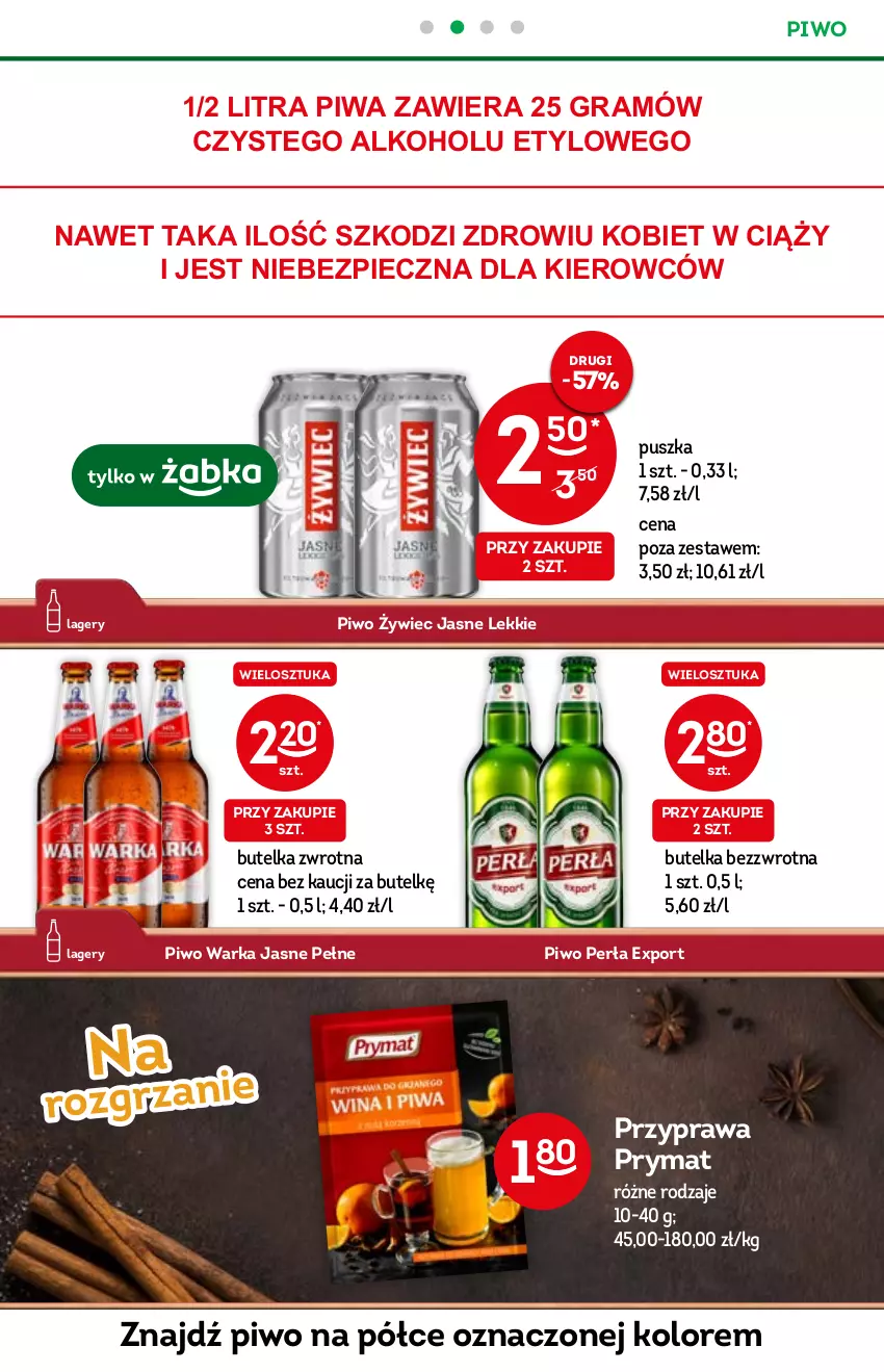 Gazetka promocyjna Żabka - ważna 03.11 do 09.11.2021 - strona 17 - produkty: Gra, Perła, Piec, Piwa, Piwo, Por, Prymat, Warka