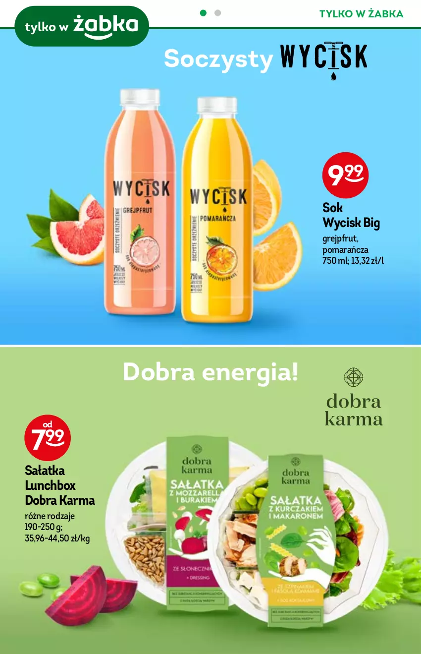 Gazetka promocyjna Żabka - ważna 03.11 do 09.11.2021 - strona 32 - produkty: Grejpfrut, Sałat, Sałatka, Sok