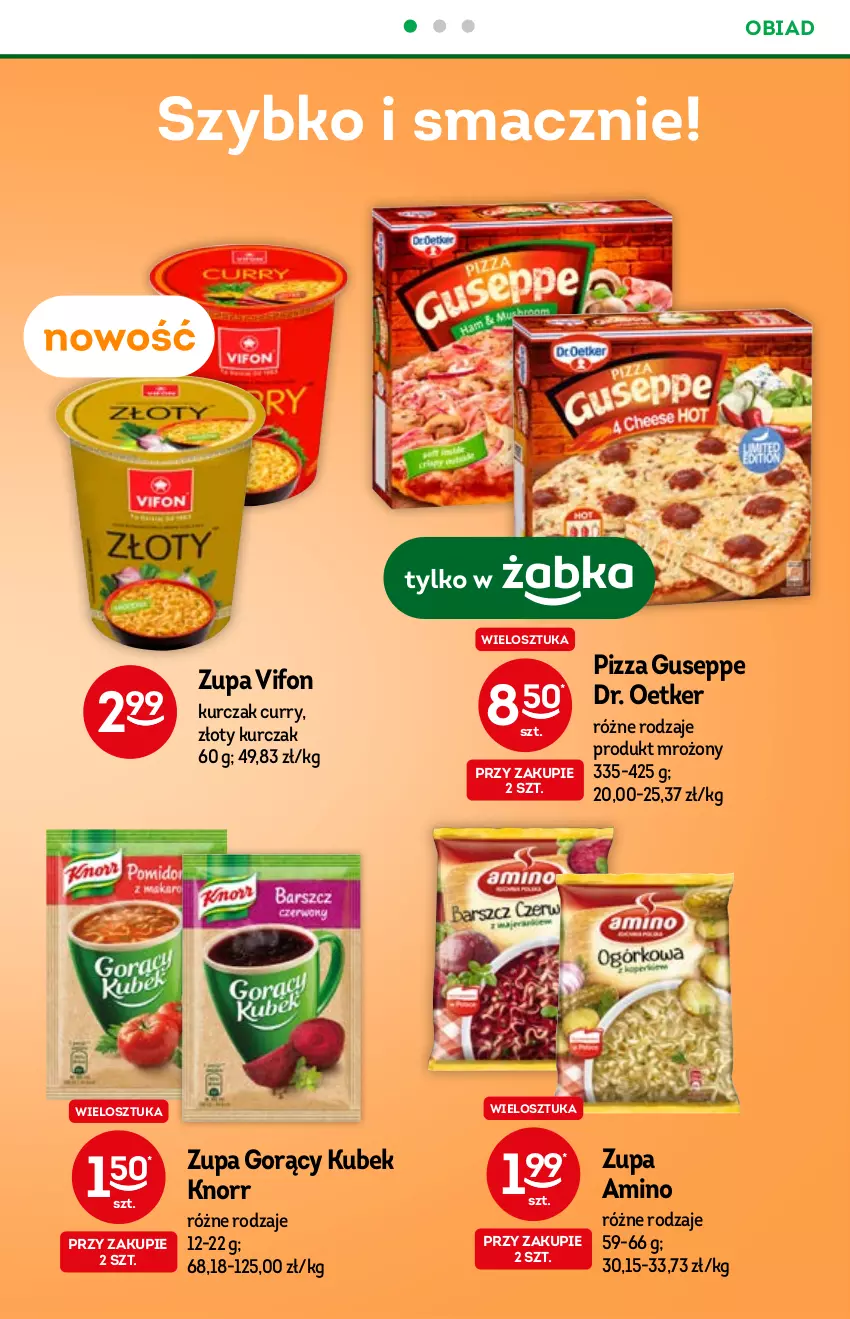 Gazetka promocyjna Żabka - ważna 03.11 do 09.11.2021 - strona 39 - produkty: Dr. Oetker, Knorr, Kubek, Kurczak, Pizza, Zupa