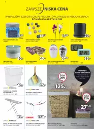 Gazetka promocyjna Jysk - Oferta tygodnia - Gazetka - ważna od 27.04 do 27.04.2021 - strona 9 - produkty: Ubrania, Deska do prasowania, Papier, Kosz na bieliznę, Proszek do prania, Budzik, Szczotka, Kosz, Pojemnik, Doniczka na rośliny, Suszarka, Mięta, Szufelka