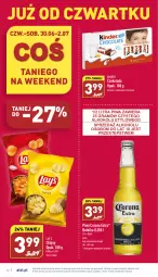 Gazetka promocyjna Aldi - Katalog spożywczy - Gazetka - ważna od 02.07 do 02.07.2022 - strona 26 - produkty: Piwa, Piwo, Gra, Chipsy, Tonik, Corona Extra, Czekolada, Baton, Lay’s, Kinder, LG