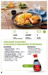 Gazetka promocyjna Lidl - KATALOG VITASIA - Gazetka - ważna od 19.06 do 19.06.2022 - strona 8 - produkty: Piec, Sajgonki, Marchewka, Makaron, Sos, Ryż, Por, Papier, Ogórek, Makaron ryżowy, Sos sojowy, Sałat, Sitko, Bazyl, Olej słonecznikowy, Bazylia, Piekarnik, Papier do pieczenia, Olej