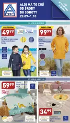 Gazetka promocyjna Aldi - Zaplanuj zakupy wcześniej - Gazetka - ważna od 01.10 do 01.10.2022 - strona 1 - produkty: Por, Pościel, Kurtka, Kawa, Wełna, Dzieci, Pocopiano, Dywan, Fa
